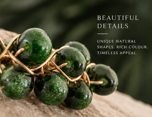 Emerald Tide Statement Bangle
