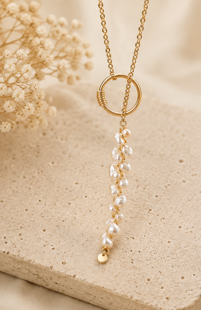 'A Drop in The Ocean' | Pearl Drop Necklace