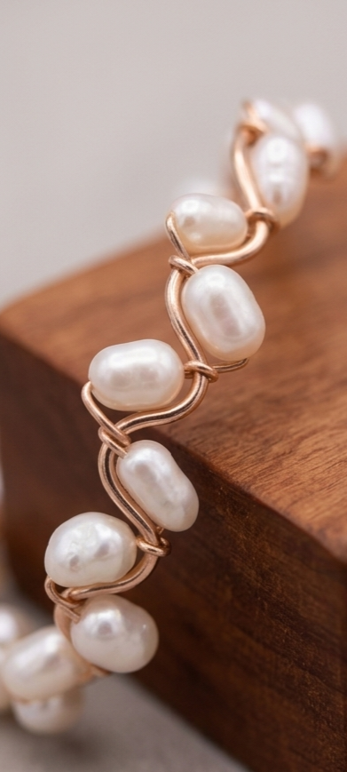 A Drop in the Ocean Signature Bangle | Pearl Wrapped